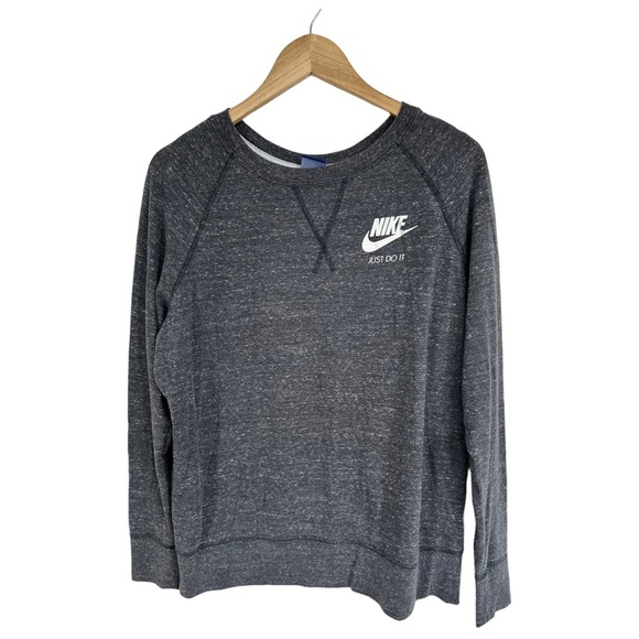 Nike Just Do It Grey Vintage Heathered Top Sweatshirt Style Size XL - Picture 9 of 16